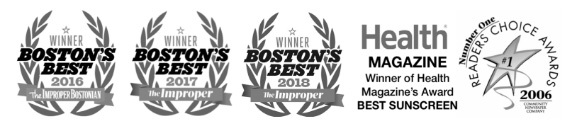 Boston Best, Health Magazine, Readers Choice award logos